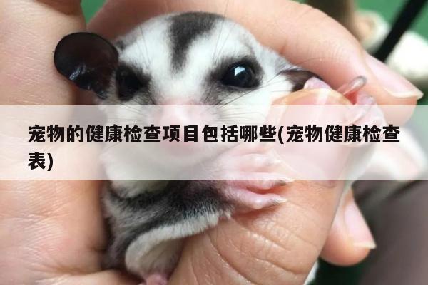 宠物的健康检查项目包括哪些(宠物健康检查表)